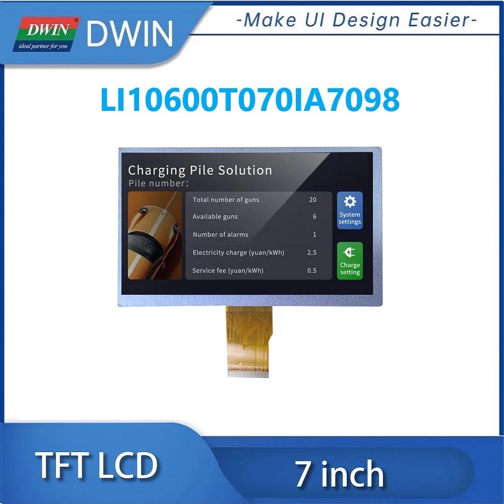 DWIN  ġ IPS TFT LCD , 7 ġ, 700nit, 1024x600, RGB 24 Ʈ, 50 , LI10600T070IA7098